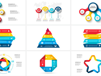 2000 Infographic templates bundle