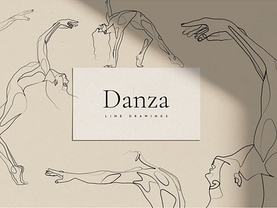 Danza - Dancer Line Art Drawings