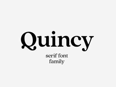 Quincy CF - Vintage Serif Font Family