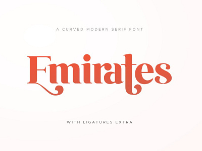 Emirates - Beautiful Curved Font