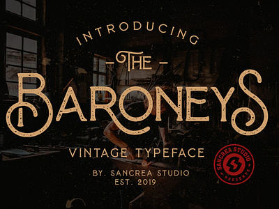 Baroneys Vintage Typeface