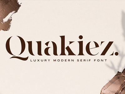 Quakiez - Luxury Modern Serif