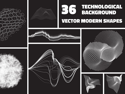 36 Technological Vector Shapes abstract abstract design abstract graphics branding design design resources designs graphic art graphic design graphics graphicsdesign stock graphics vector art vector artwork vector design vector drawing vector graphic vector graphics vector illustration vector shapes