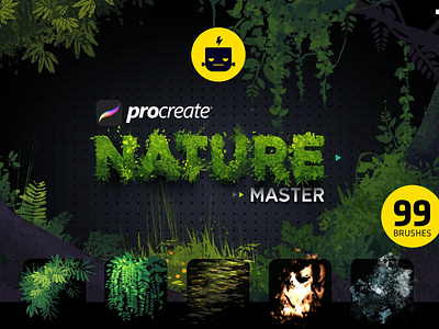Nature Master for Procreate - 99 Brushes