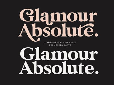 Glamour Absolute Modern Vintage Font