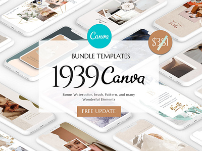 CANVA Bundle Social Media Pack adobe after effects animation branding deal design discount download graphic design instagram instagram banner instagram post instagram stories instagram story instagram template presentation social media special offer template templates