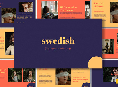 Swedish - Google Slides Template branding design design resources designer download google design google slides google slides template graphic design graphics keynote modern design powerpoint presentation presentation template presentations template template design templates typography