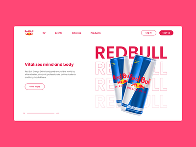 #DailyUI 003 - Landing Page design ladingpage page redbull ui web