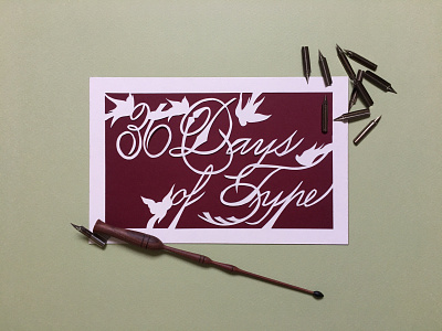 36 Days of Type 09 36 days of type 36 days of type 09 36 days of type 2022 calligraphy crafts handmade lettering letters paper cutting papercraft type typography