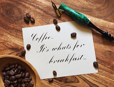 National Coffee Day 2019: Calligraphy calligraphy coffee photography typography