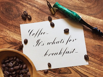 National Coffee Day 2019: Calligraphy