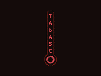 Unoffical Tabasco Logo branding colour concept design distressed effect fresh hot sauce illustrator logo logo designer new old packaging product rebrand typography vector