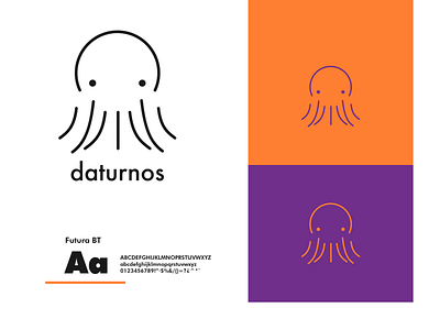 Daturnos branding design illustration logo vector