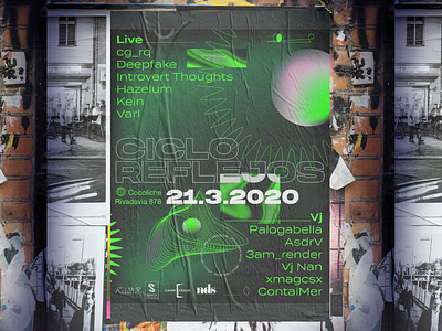 Artwork - Ciclo Reflejos artwork design digital digitalart dj event flyer flyer illustration music poster vj
