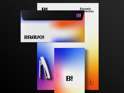 Bravo! Stationery brand branding design graphic design logo stationery typography