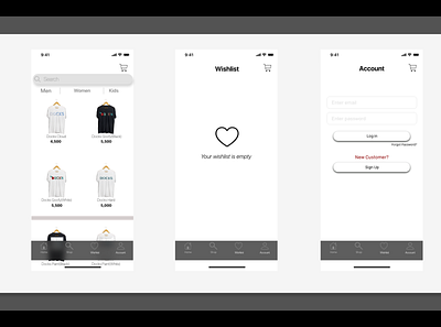 E-Commerce adobexd ecommerce app uidesign