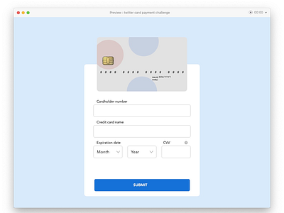 Card entry platform onlinepayment uidesign webdesign