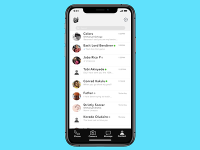 Messenger app mobileappdesign uidesign