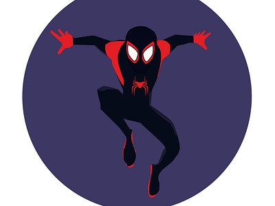 Spiderman In to the Spiderverse - Illustration