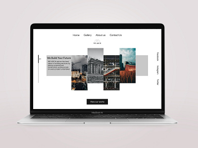 WE ARCH - Home Page Design