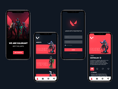 App Concept For Valorant Players | Riot Vanguard | UI