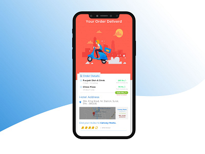 Creative  Order(food) delivered UI Design.