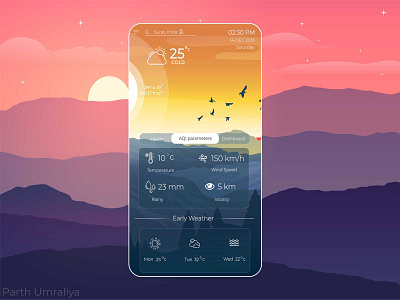 Weather app awesome design awesome ui awesome weather creative creative design creative weather app design latest creative weather design nature app ui ui design ux weather weather app weather app creative weather app ui weather display weather forecast weather information weather widget