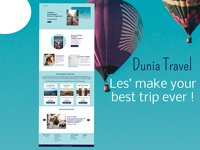 Dunia Travel design webdesign