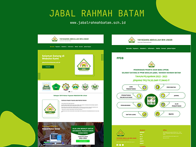 Sekolah Jabal Rahmah batam landing page ui webdesign