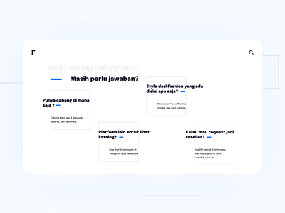 FAQ | Fashion Store design faq fashion minimal ui uidesign uiux ux web