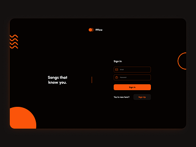 Music App | Desktop App app branding clean design design app minimal music app orange simple ui uidesign ux