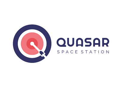 Day 1 - Quadar adobeillustrator branding dailylogo dailylogochallenge logo quasar spacestation