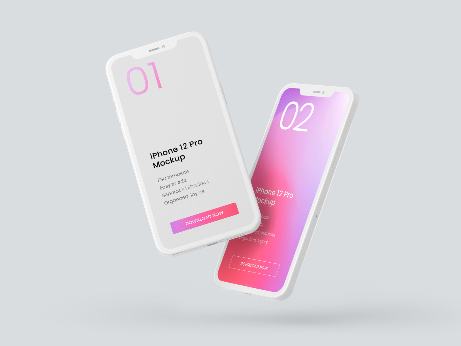 Download iPhone 12 Pro Clay Mockup Set by Deeplab Studio on Dribbble