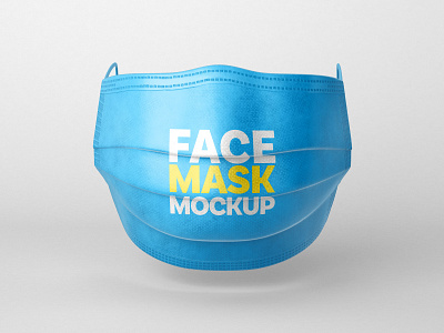 Face Mask Mockup Set | Respirator 2020 branding covid covid 19 covid19 mask mockup mockup design mockup template pandemia pandemic photorealistic mockup protect realism respirator virus