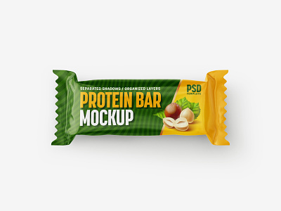 Protein Bar Mockup Set | Snack bar branding chocolate design illustration label logo mockup mockup design mockup template packaging photorealistic photorealistic mockup realism sweet