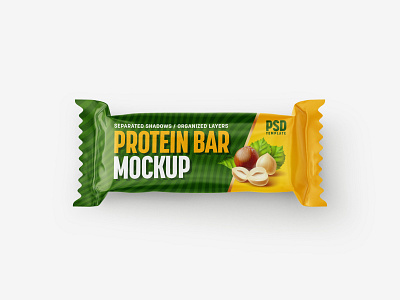 Protein Bar Mockup Set | Snack bar branding chocolate design illustration label logo mockup mockup design mockup template packaging photorealistic photorealistic mockup realism sweet
