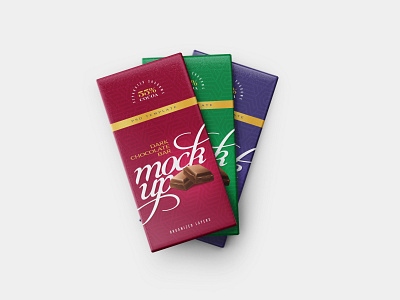 Chocolate Bar Mockup Set bar branding chocolate design illustration logo mockup mockup design mockup template packaging photorealistic photorealistic mockup realism