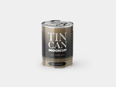 Tin Can Mockup Set | Conserve branding conserve design illustration logo metal mockup mockup design mockup template packaging photorealistic photorealistic mockup preserve realism