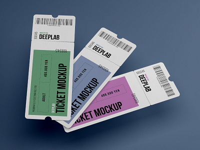 Event Tickets Mockup airport branding event mockup mockup design mockup template party photorealistic photorealistic mockup realism set typography