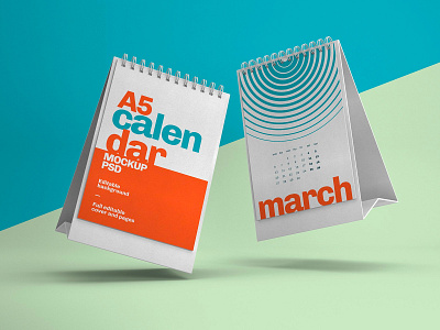 Desk Calendar Mockup Set