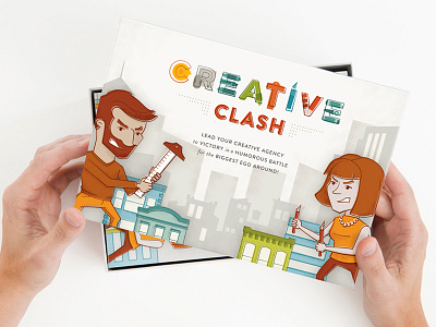 Creative Clash agency board games graphic design illustration packaging