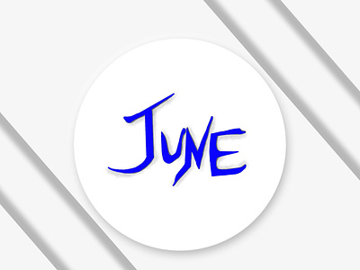 JUNE - Typography branding design doodleart figma figmadesign flat illustration minimal typography vector