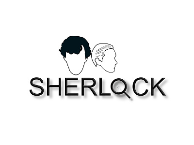 Sherlock TVShow artist design doodleart flat illustration illustration art minimal sherlock tv show