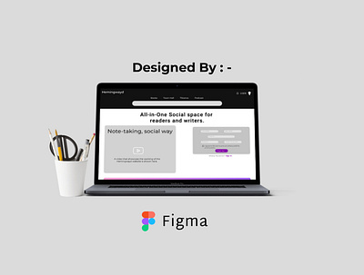 Hemingwayd Website Redisigned design figma figmadesign flat minimal ui ux webdesign website website design