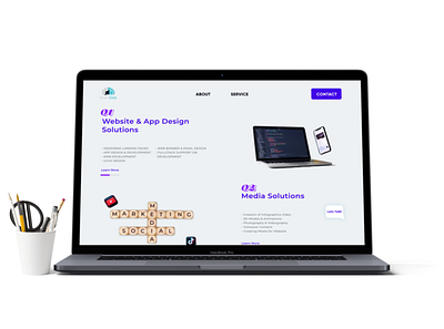 Service Page Design - Digital Marketing Agency Site figmadesign high fidelity design minimal mockup ui ui design xd