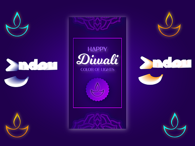 Happy Diwali 🪔 design flat illustration minimal vector