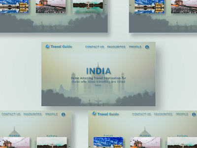 Showcase Design TravelGuide application artist design figma figmadesign flat minimal ui web webdesign website website design