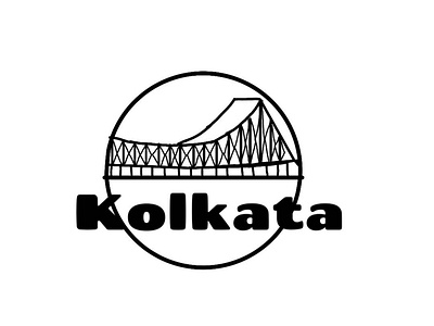 Kolkata LOGO branding design figma flat icon illustration logo minimal typography vector