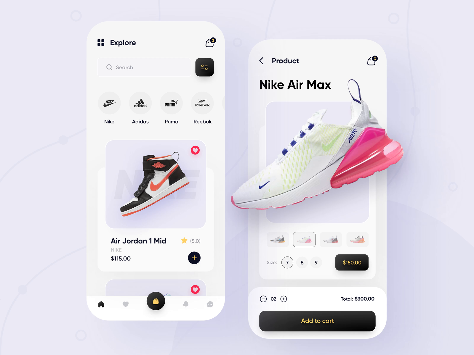 Shoes App UI by Rifat Sarkar on Dribbble