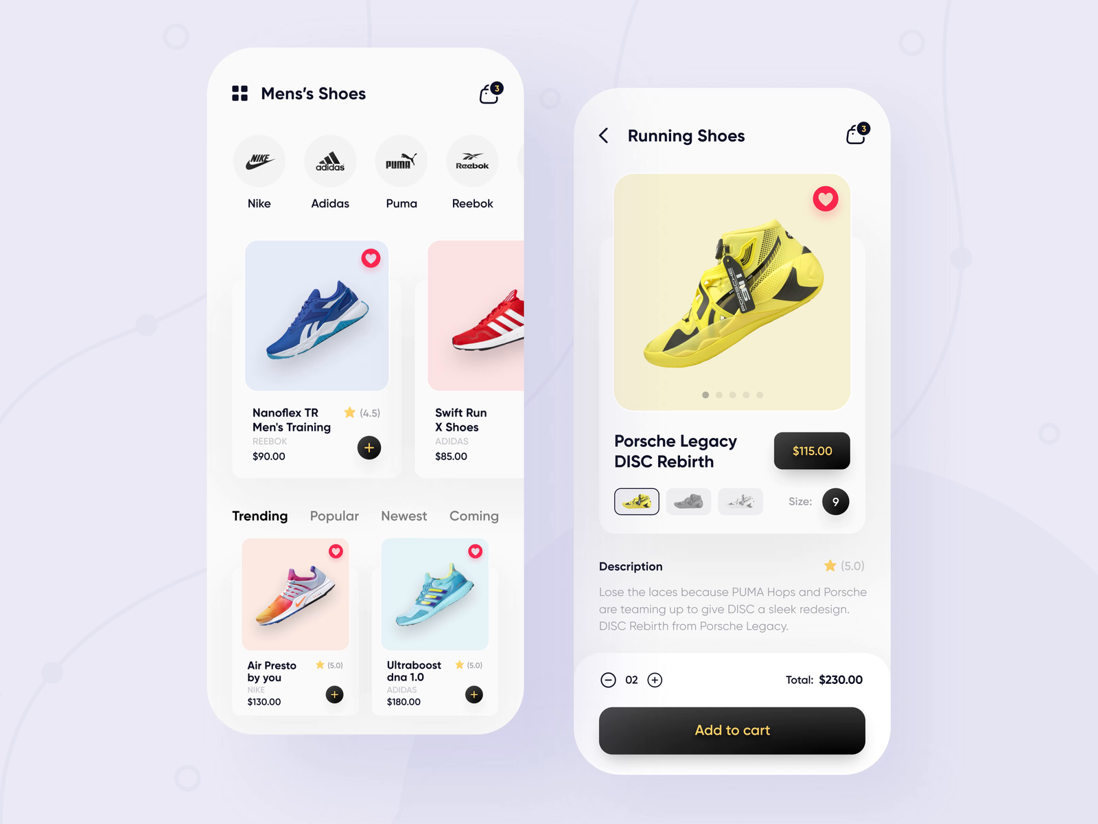 Shoes App UI Animation by Rifat Sarkar on Dribbble